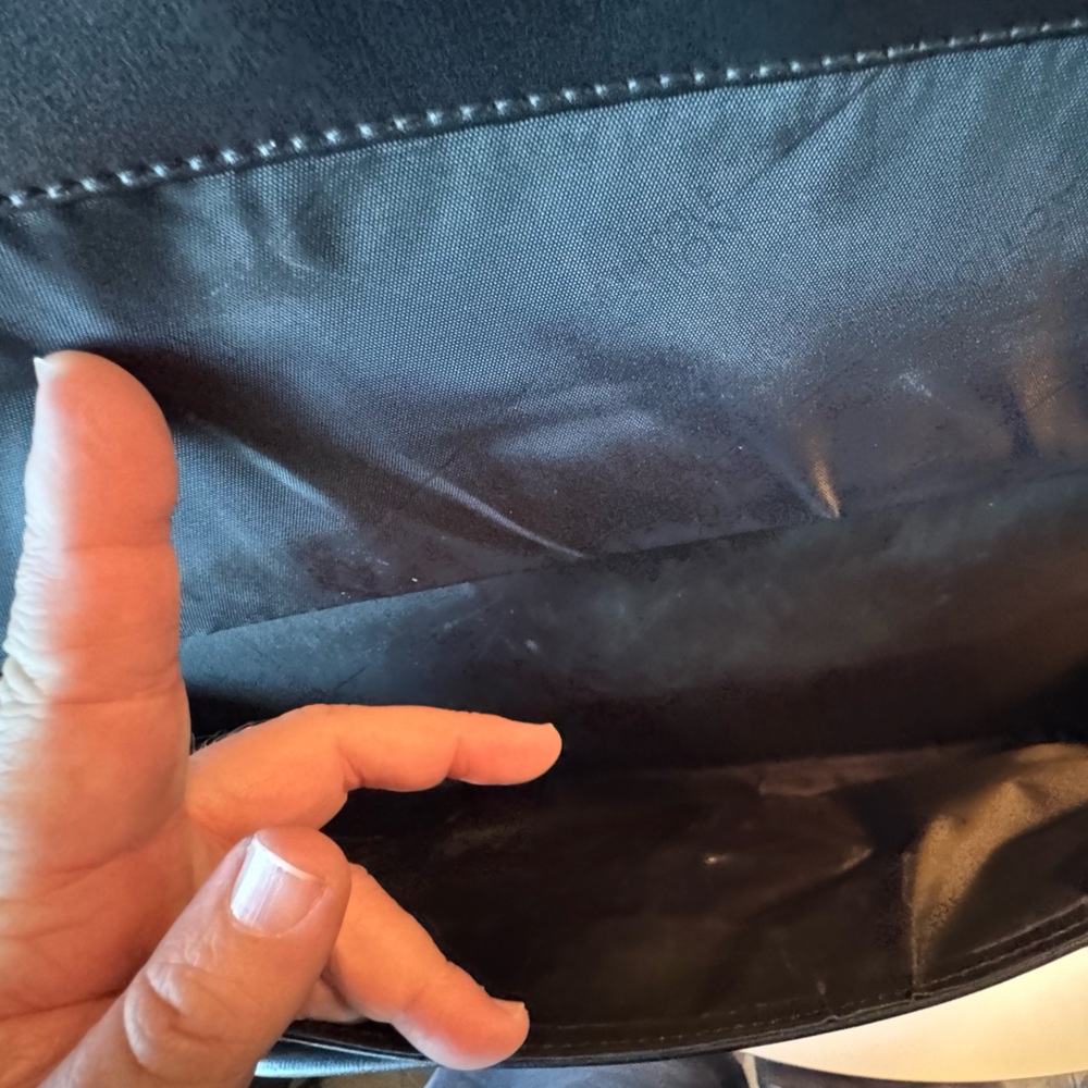 High End Kenneth Cole Reaction Men's Black Leather Briefcase Laptop Bag MINTY - Picture 13 of 16